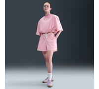 Shorts loose fit a righe a vita media Nike Chill Poplin - Donna - Rosa M (IT 44-46)
