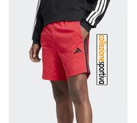 SHORTS PANTALONCINO ADIDAS ESSENTIAL 3-STRIPES 7 SINGLE - JE6423 col. rosso/nero
