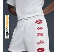 SHORTS PANTALONCINO NIKE CLUB FLOW CYCLE IB8264-100 - col. bianco/rosso