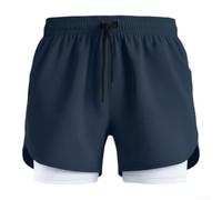 Shorts Sportivi 2in1 Poliestere Asciugatura Rapida | Design 2in1 per versatile, ideale basket e per corsa, nessun outfit necessario, libertà totale