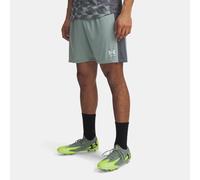 Shorts Under Armour Challenger Knit da 18 cm (7") da uomo Silica Verde / Castlerock / Bianco M
