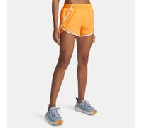 Shorts Under Armour Fly-By da 8 cm (3") da donna Arancione Bloc / Bianco / Riflettente XXL