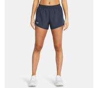 Shorts Under Armour Fly-By da 8 cm (3") da donna Downpour Grigio / Downpour Grigio / Riflettente S