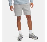 Shorts Under Armour Icon Fleece da 19,5 cm (7,75") da uomo Mod Grigio Light Heather / Bianco XL