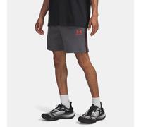 Shorts Under Armour Icon Fleece Taping da 19,5 cm (7,75") da uomo Castlerock / Racer Rosso XL