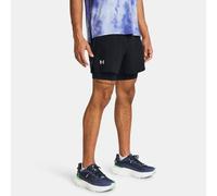 Shorts Under Armour Launch 2-in-1 da 13 cm da uomo Nero / Nero / Riflettente M