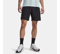 Shorts Under Armour Launch da 18 cm da uomo Nero / Bianco / Riflettente XS