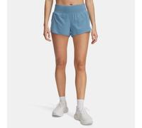 Shorts Under Armour Launch Pro da 8 cm (3") da donna Blu Smoke / Riflettente S