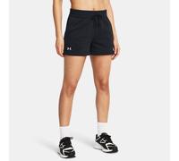 Shorts Under Armour Rival Fleece da 9 cm (3,5") da donna Nero / Bianco XS