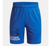 Shorts Under Armour Tech™ Logo da ragazzo Blu Atlantis / Washed Blu Marino / Bianco YXS (122 - 127 cm)