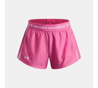 Shorts Under Armour Tech™ Play Up da ragazza Rosa Frenzy / Bianco YMD (137 - 149 cm)