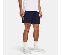 Shorts Under Armour Tech™ Woven Wordmark da 21 cm da uomo Midnight Blu Marino / Bianco L