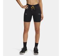 Shorts Under Armour Trail Run Fitted da 15 cm (6") da donna Nero / Pietra / Riflettente S