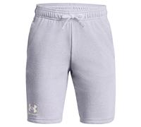 Pantaloncini per ragazzi Under Armour Boys' UA Rival Terry Shorts - mod gray light heather/white - Grigio