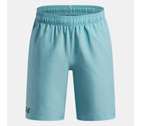 Shorts Under Armour Woven da ragazzo Blu Haze / Nero YXS (122 - 127 cm)