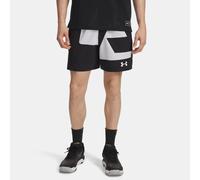 Shorts Under Armour Zone Woven Graphic da 18 cm (7") da uomo Nero / Bianco / Bianco S