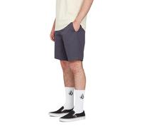 Shorts Volcom Frickin Con Vita Elasticizzata 19" - Carbone