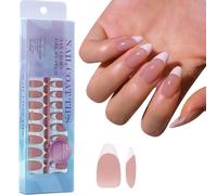 ShortSquare/Almond Soft Gel Nails Tips Full Nails Tips Unghie Corte per Unghie Gel Prefabbricate X Coat Tips