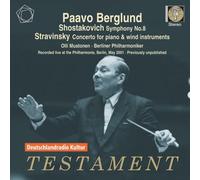 Shostakovich/ Stravinsky/ Mustonen/ Berglund - Sym 8 Con For Pno & Wind