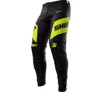 Shot Aerolite Ultima Pantaloni Motocross, nero-giallo, taglia 32 per maschi