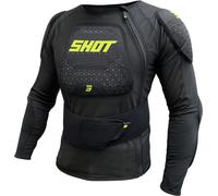 Shot Airlight Giacca protettiva, nero/giallo neon, Taglia XXS
