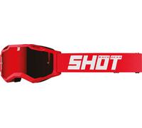 Shot Occhiali motocross Assault 2.0 – Plexiglass iridio – Rosso tinta unita