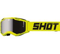 Shot Assault 2.0 Solid Occhiali da motocross, nero-giallo per maschi