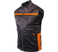 Shot Bodywarmer Lite 2.0 Motocross Vest, nero-arancione, taglia XL per maschi