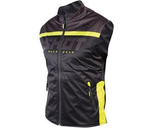 Shot Bodywarmer Lite 2.0 Motocross Vest, nero/neon, Taglia S