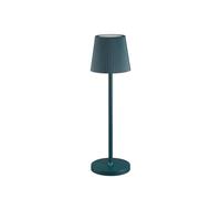 LAMPADA DA TAVOLO LED RICARICABILE IP59 COLORE BLU PETROLIO MOD. EMMA