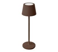 Lampada da tavolo led ricaricabile IP54 colore corten mod. Emmamini
