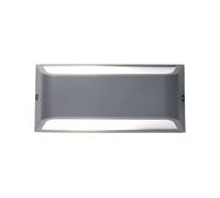SHOT BOTLIGHTING LAGOS Applique da Parete, Alluminio Verniciato, IP54 Interno ed Esterno, Design Italiano, Attacco E27 (GRIGIO ANTRACITE)