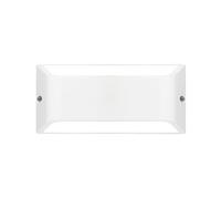 SHOT BOTLIGHTING LAGOS Applique da Parete, Alluminio Verniciato, IP54 Interno ed Esterno, Design Italiano, Attacco E27 (BIANCO)