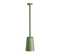 Lampada da tavolo led ricaricabile IP54 colore verde salvia mod. Tag