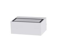SHOT BOTLIGHTING VALENCIA2 Applique da Parete Doppia Emissione Up & Down | Corpo in Alluminio e Diffusore in Vetro Smerigliato | Max 20W LED | Design Moderno |IP54 per Interni ed Esterni | 220-240V