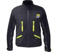 Shot Climatic Giacca Motocross impermeabile, nero-grigio-giallo, taglia XL per maschi