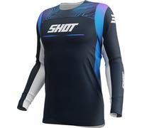 Shot Contact Apex Maglia da motocross, blu, taglia XL per maschi