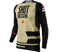 Shot Contact Loom Maglia motocross, nero/oro, Taglia S