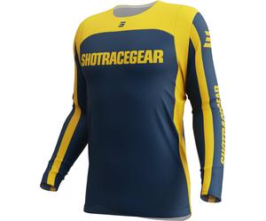 Shot Contact Mythic Maglia da motocross, blu/giallo, Taglia 3XL