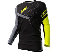 Shot Maglia Motocross Contact Rush – nero/grigio/giallo – Uomo XL