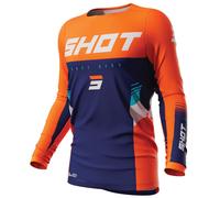 Shot Tracer Long Sleeve Jersey Arancione,Blu 2XL Uomo