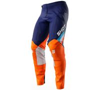 Shot Contact Tracer Pantaloni Motocross, blu-arancione, taglia 38 per maschi