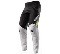 Shot Contact Tracer Pantaloni Motocross, nero/bianco/giallo neon, Taglia 34