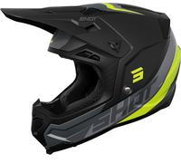 Shot Core Custom Casco da motocross, nero-giallo, taglia XL