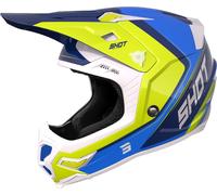 Shot Core Fast Casco Motocross, blu/giallo, Taglia M (57/58)
