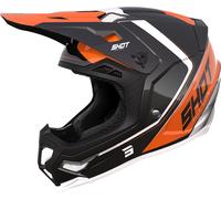 Shot Core Fast Casco Motocross, nero/arancione, Taglia M (57/58)