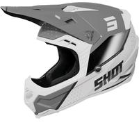 Shot Core Honor Casco da motocross, grigio-bianco, taglia M per maschi