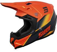 Shot Core Honor Casco da motocross, nero-arancione, taglia S per maschi