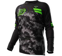 Shot Devo Army Maglia Motocross, nero-verde, taglia L per maschi