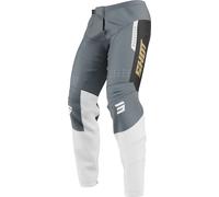Shot Devo League Pantaloni da motocross, grigio/nero/bianco, Taglia 32